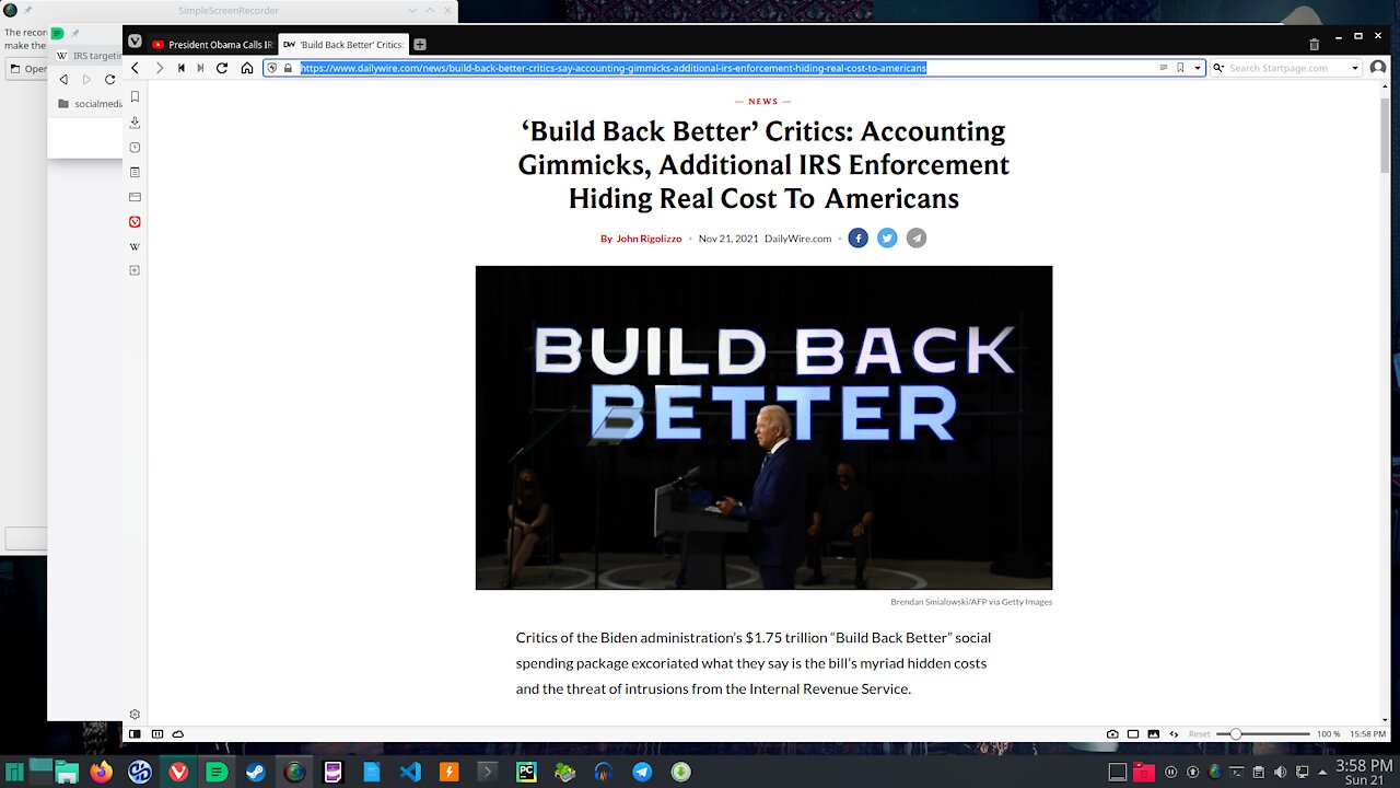 Build Back Better Hiring Of 87000 More IRS Agents