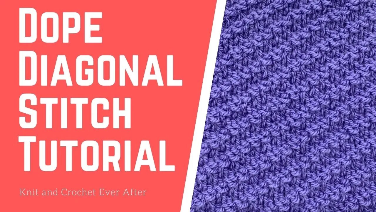 Dope Diagonal Stitch Tutorial