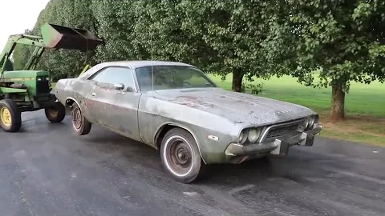 ABANDONED Dodge Challenger Rescued After 35 Years