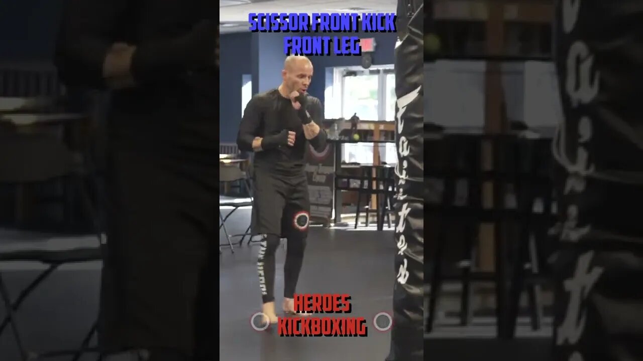 Heroes Training Center | Kickboxing & MMA - Scissor Front Kick - Front | #Shorts