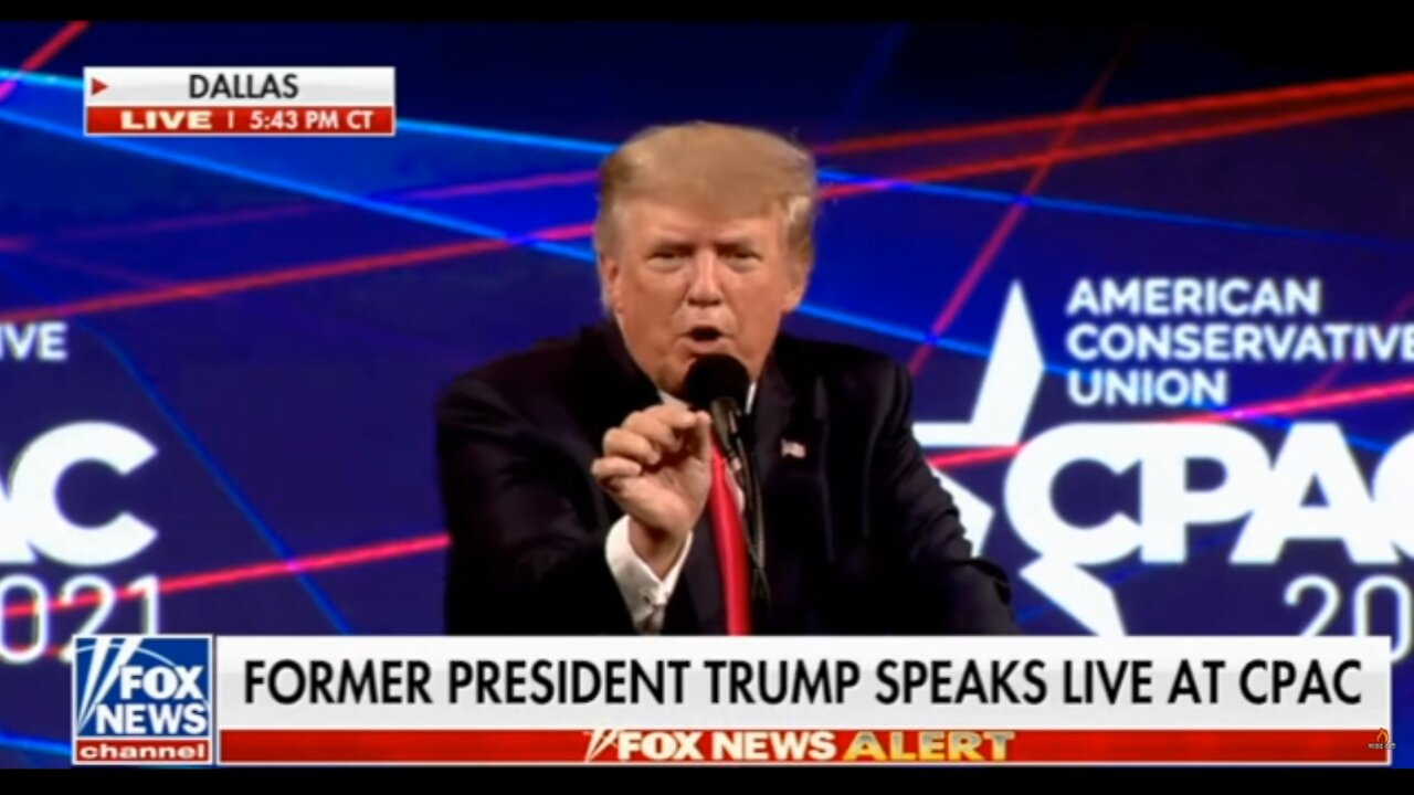 7.11.21 - CPAC Dallas, Trump speech