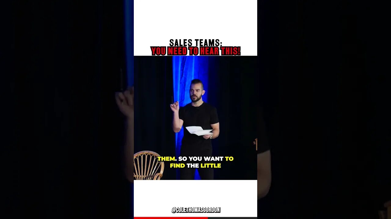 Sales Teams: You NEED To Hear This!