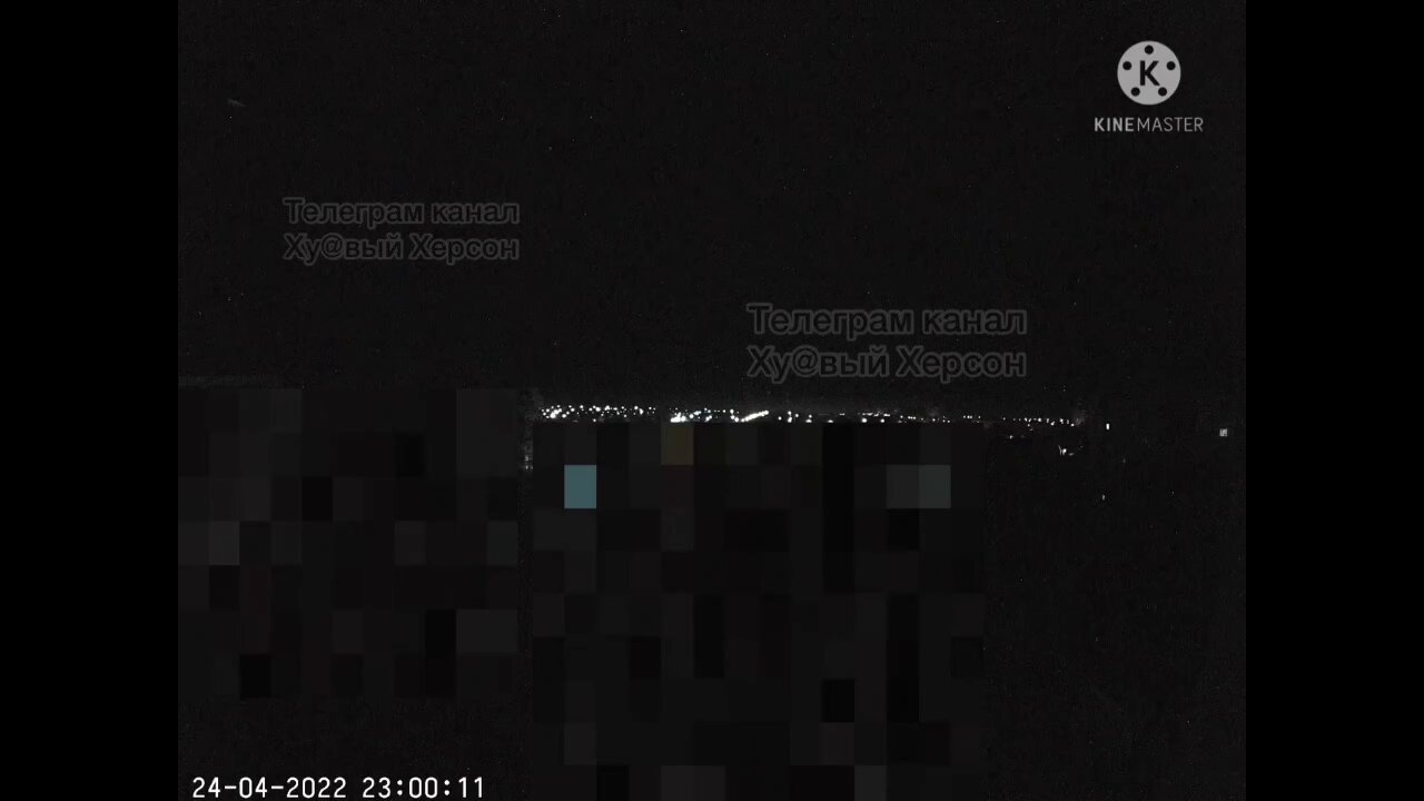 The air defense forces of the Russian Army destroy an enemy target over Kherson