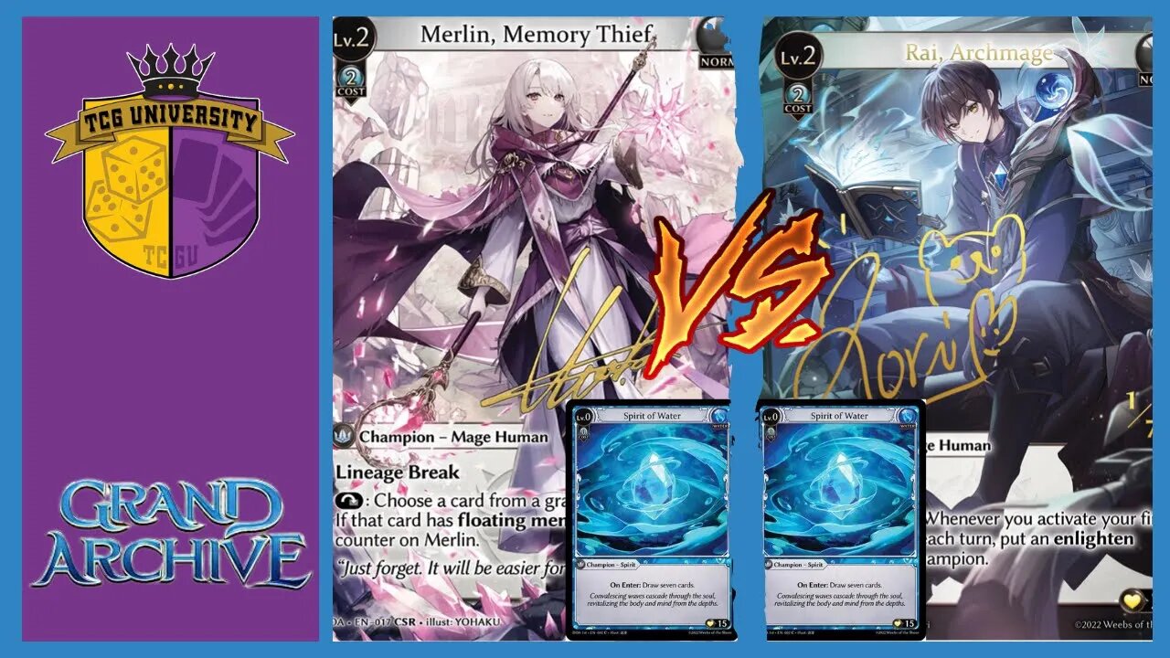 Merlin(Water) Vs Rai(Water) #2 | Grand Archive Match