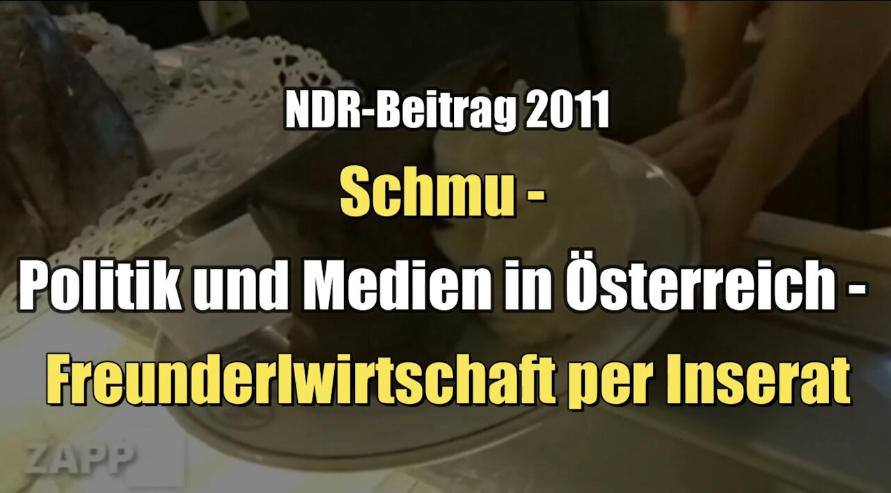 Schmu - Politik und Medien in Österreich - Freunderlwirtschaft per Inserat (NDR I