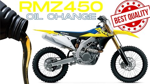 The BEST 2023 Suzuki RMZ450 oil change video on YOUTUBE! (2018-2023)