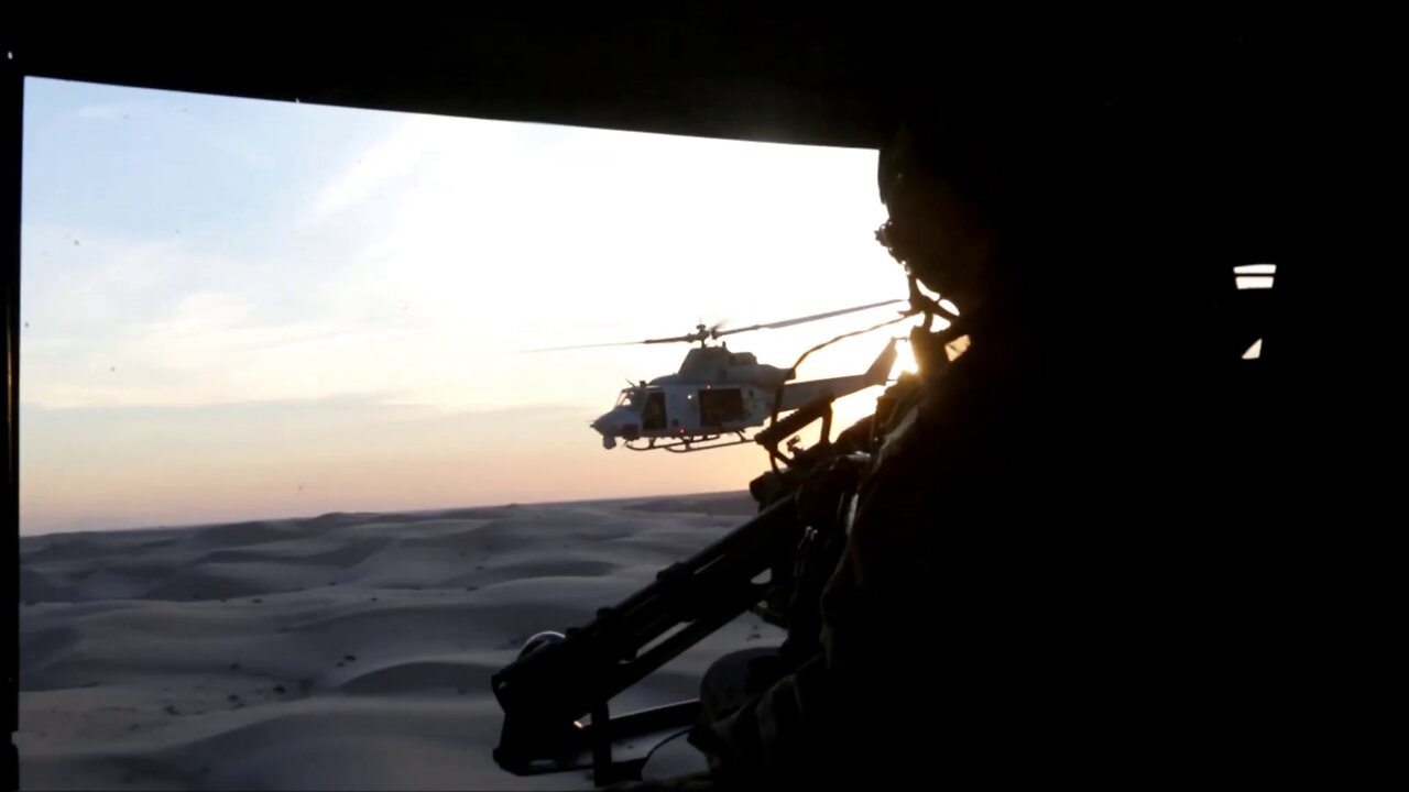 Marine Helicopters Conduct Live-Fire Gunnery Exercise