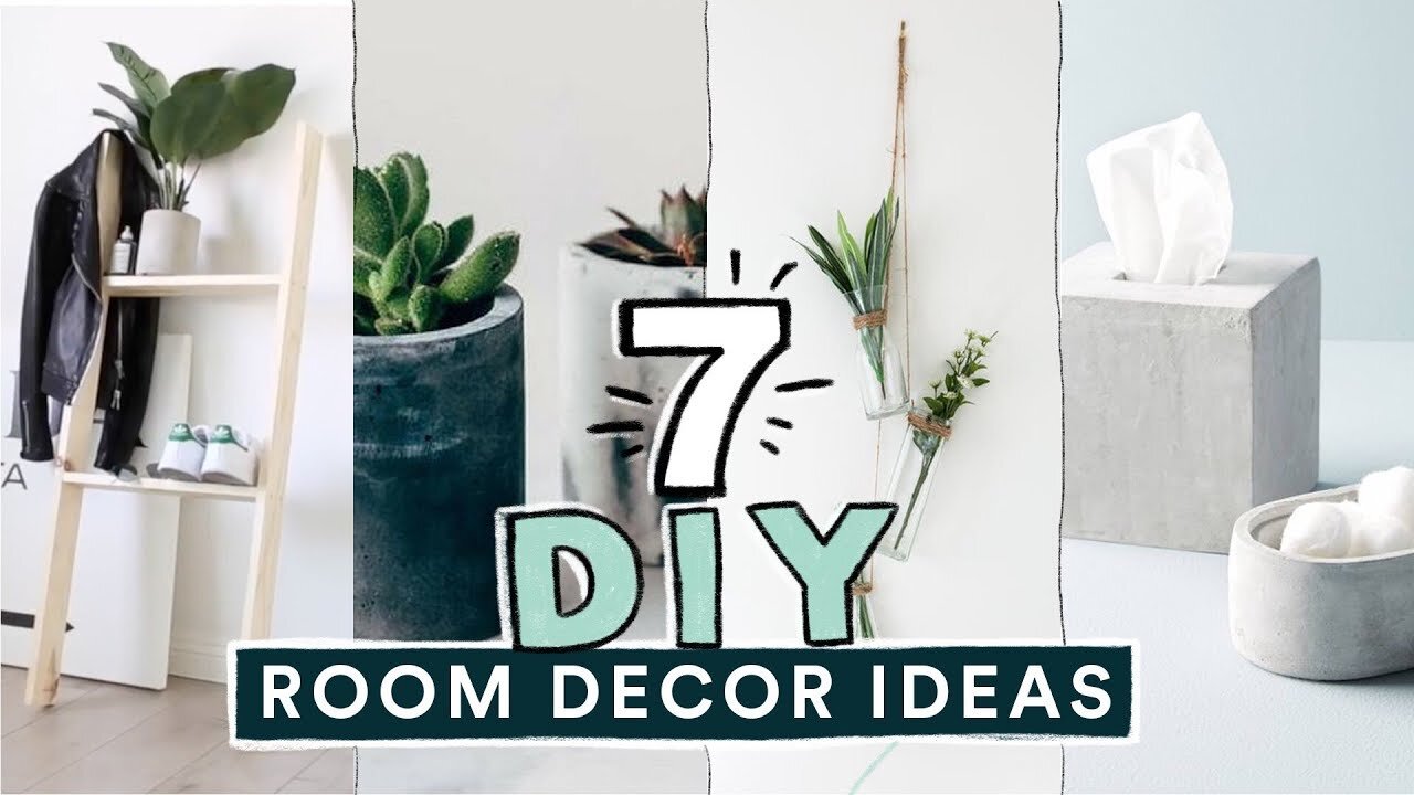 7 DIY EASY ROOM DECOR IDEAS! (Pinterest Inspired) // Lone Fox