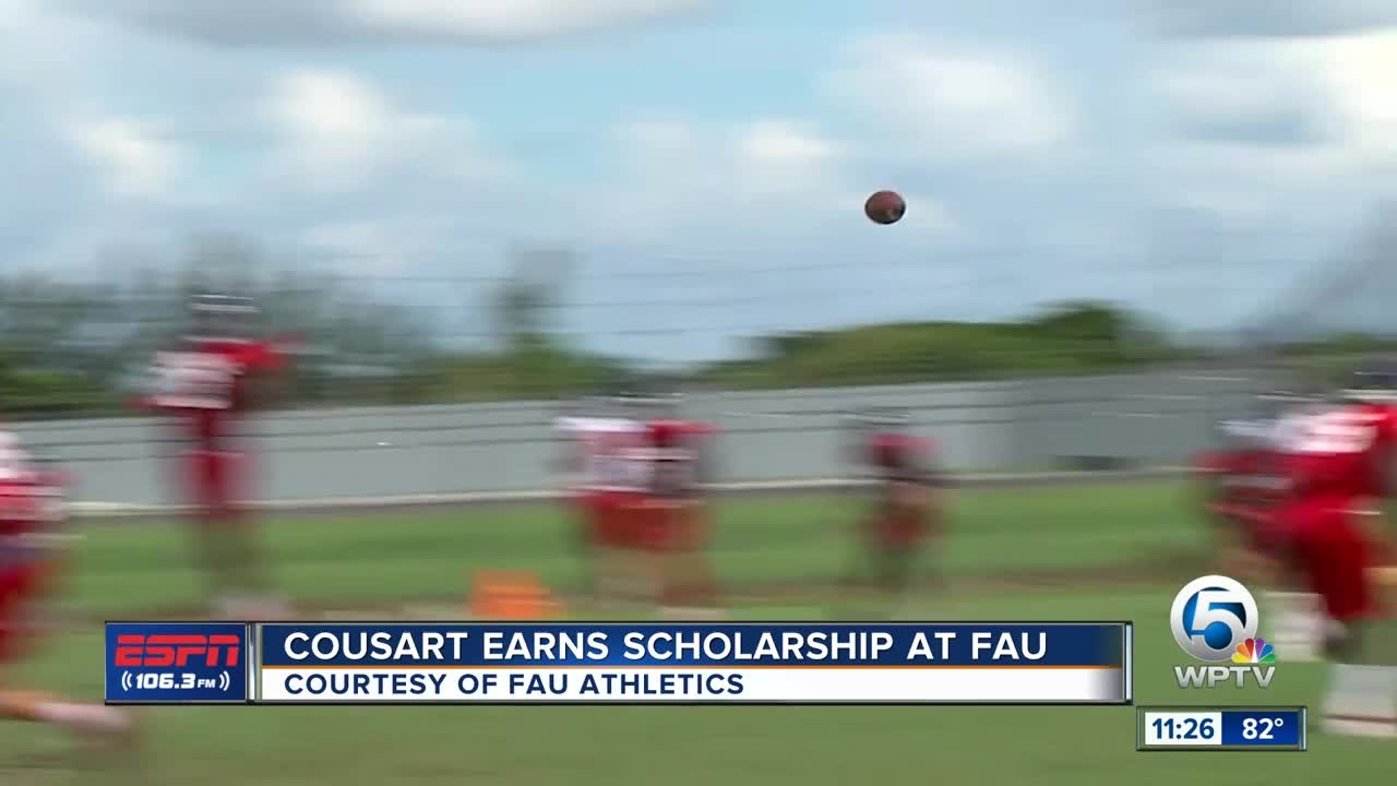 Dante Cousart surprised with scholarship by coach Kiffin 8/14