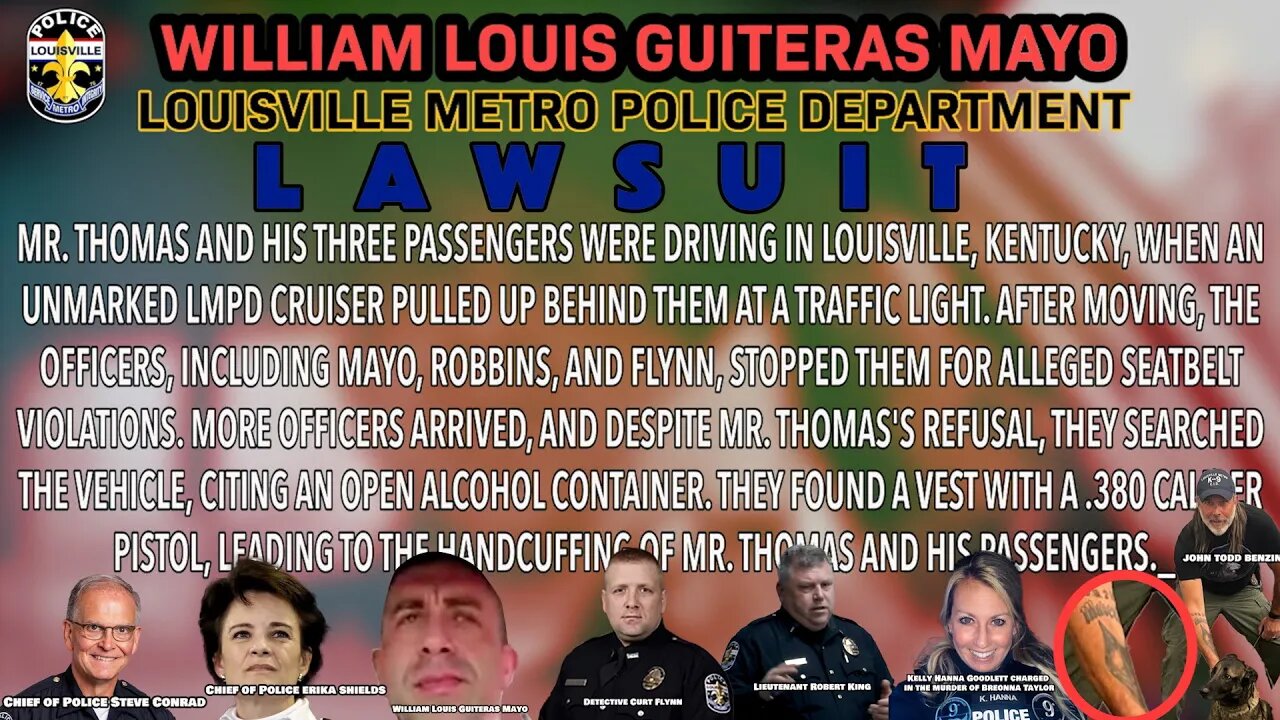 Lawsuit!! Surrounded and violated by a gang of bad cops They targeted the wrong man! Mr. Thomas