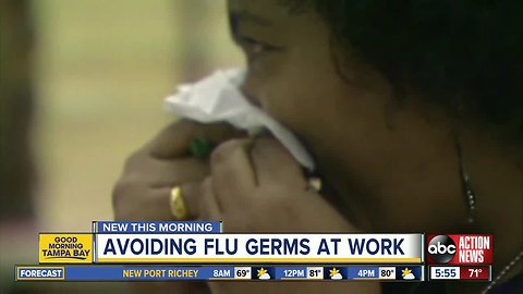 Best ways to avoid catching the flu at work