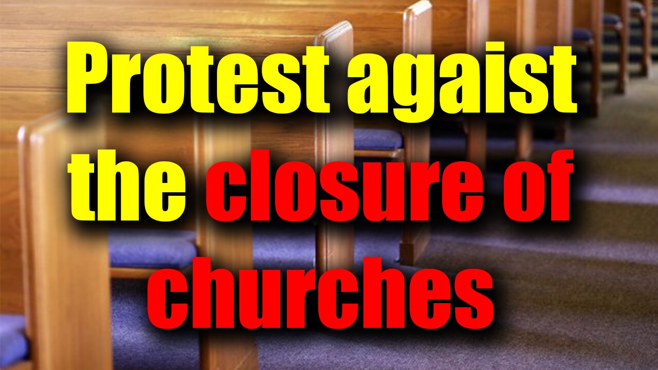 Pastors protesting against the closure of churches in South Africa