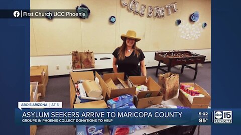 Groups collect donations for asylum seekers arriving in Maricopa County