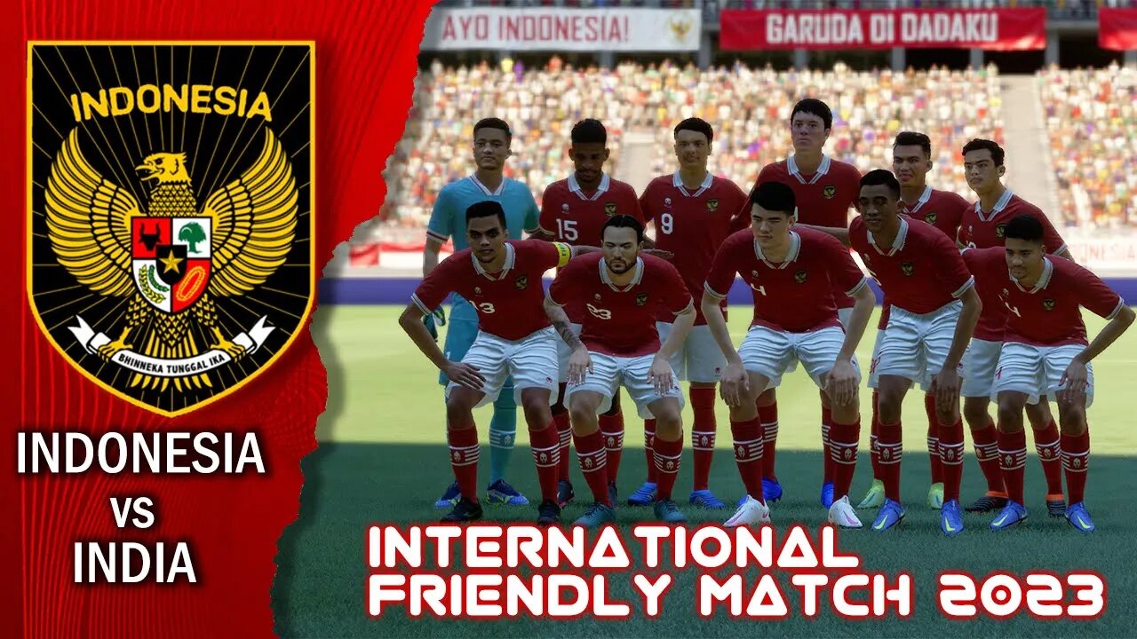 Uji Coba 2023 | Indonesia vs India | Fifa 22 Gameplay