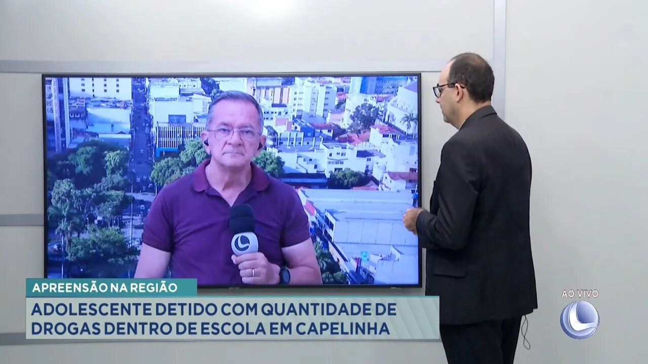 Apreensão na Região: Adolescente Detido com Quantidade de Drogas Dentro de Escola em Capelinha.
