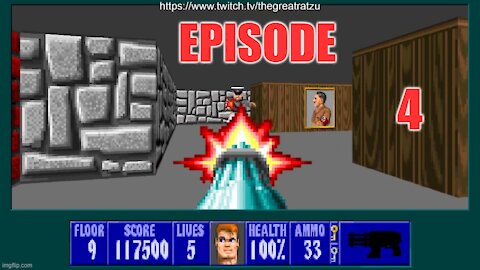 Chatzu Plays Wolfenstein 3D Episode 4 - More Nazi Doom