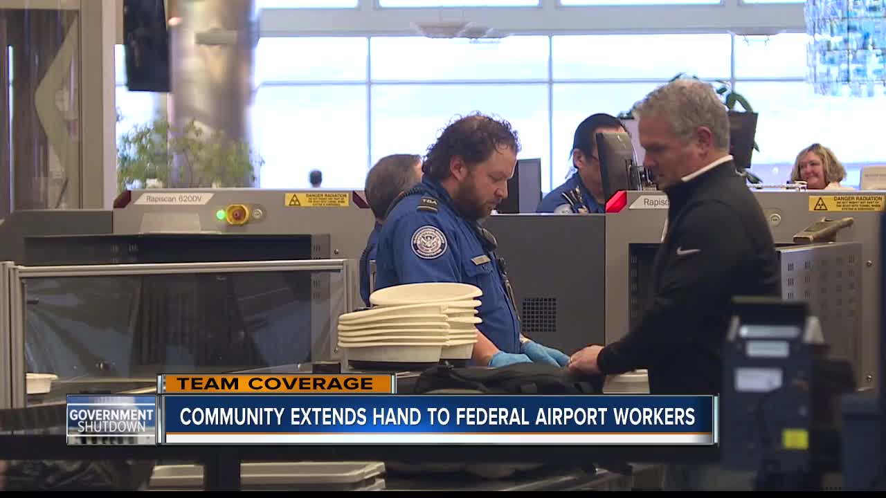 Community extends hand to federal airport employees during shutdown