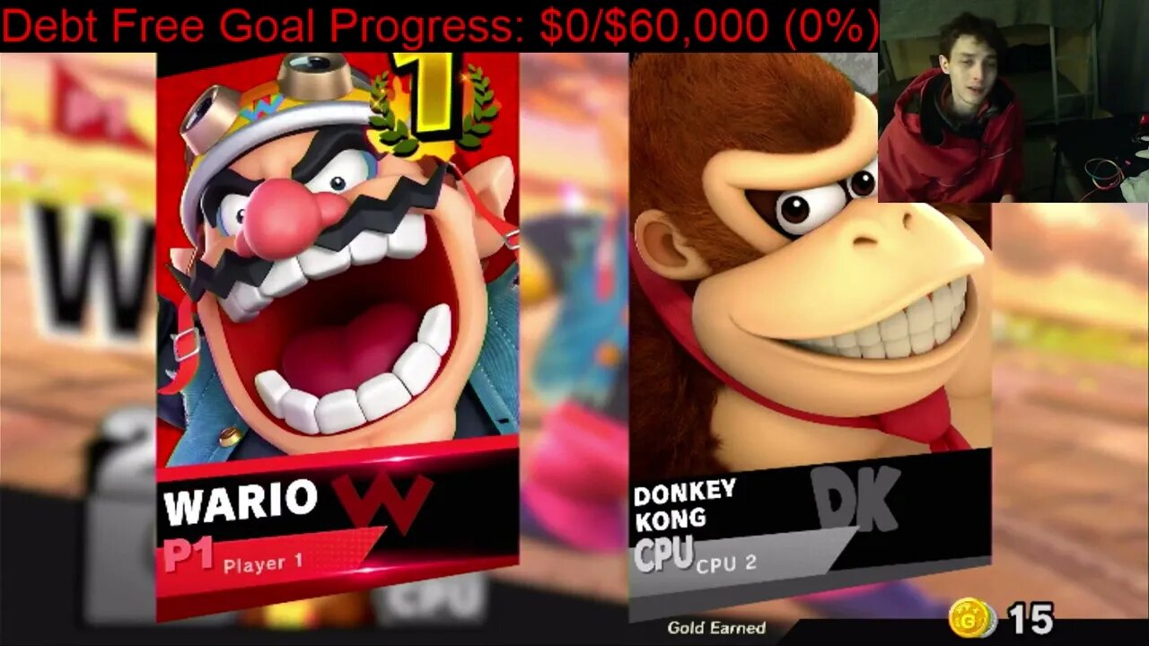 Wario VS Donkey Kong On The Hardest Difficulty In A Super Smash Bros Ultimate Match With Commentary