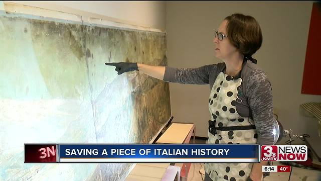 Mural survives Sons of Italy fire, is restored