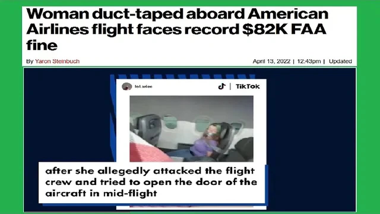 Woman duck-tapted aboard American Airlines
