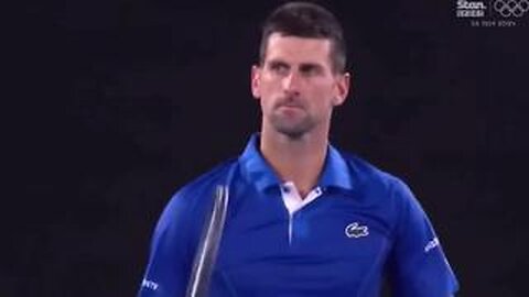 Novak Djokovic is heckled by some LOSER who shouts “GET VACCINATED