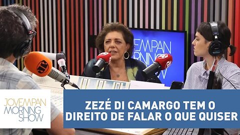 "Zezé di Camargo tem o direito de falar o que quiser, eu não tenho que concordar", diz Leda Nagle