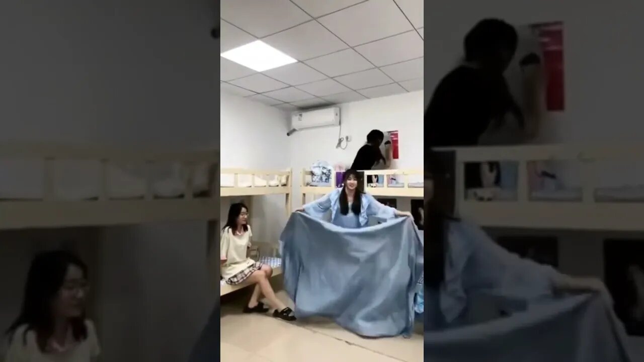 College Chinese Girls Perform The Disapparing Chinese Girl Trick