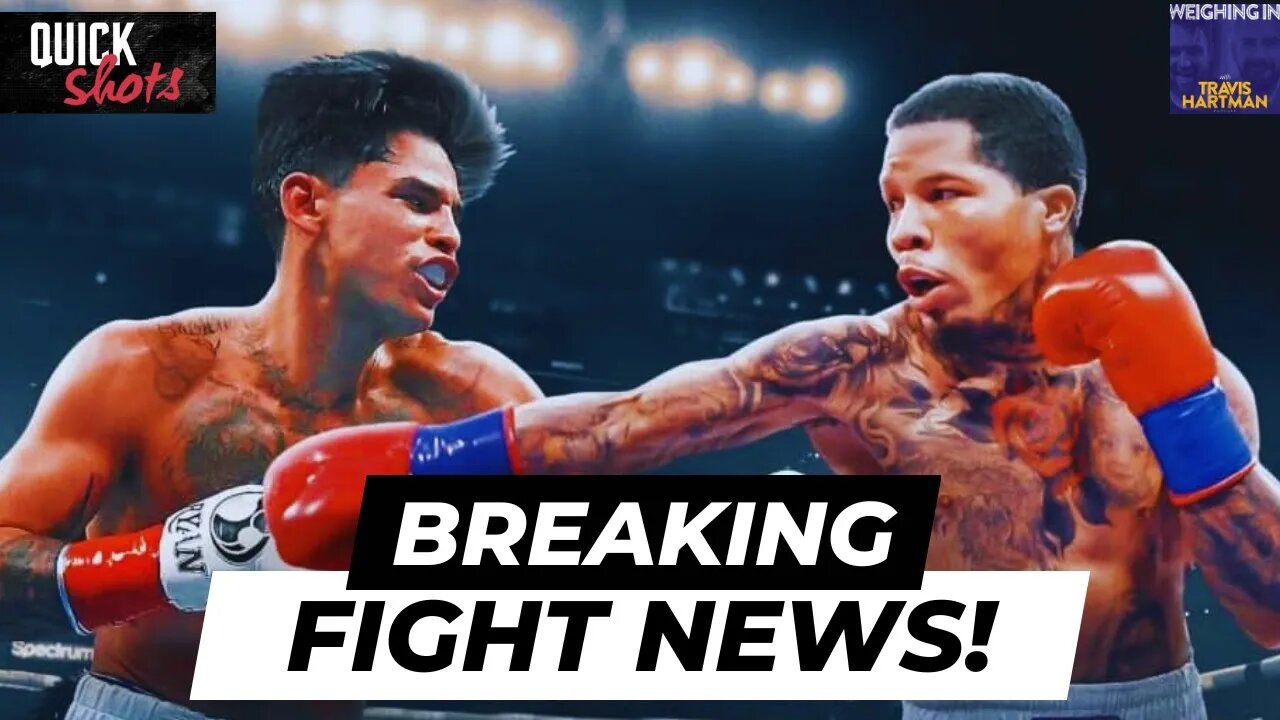 RYAN GARCIA & TANK DAVIS Fight Announcement! REACTION