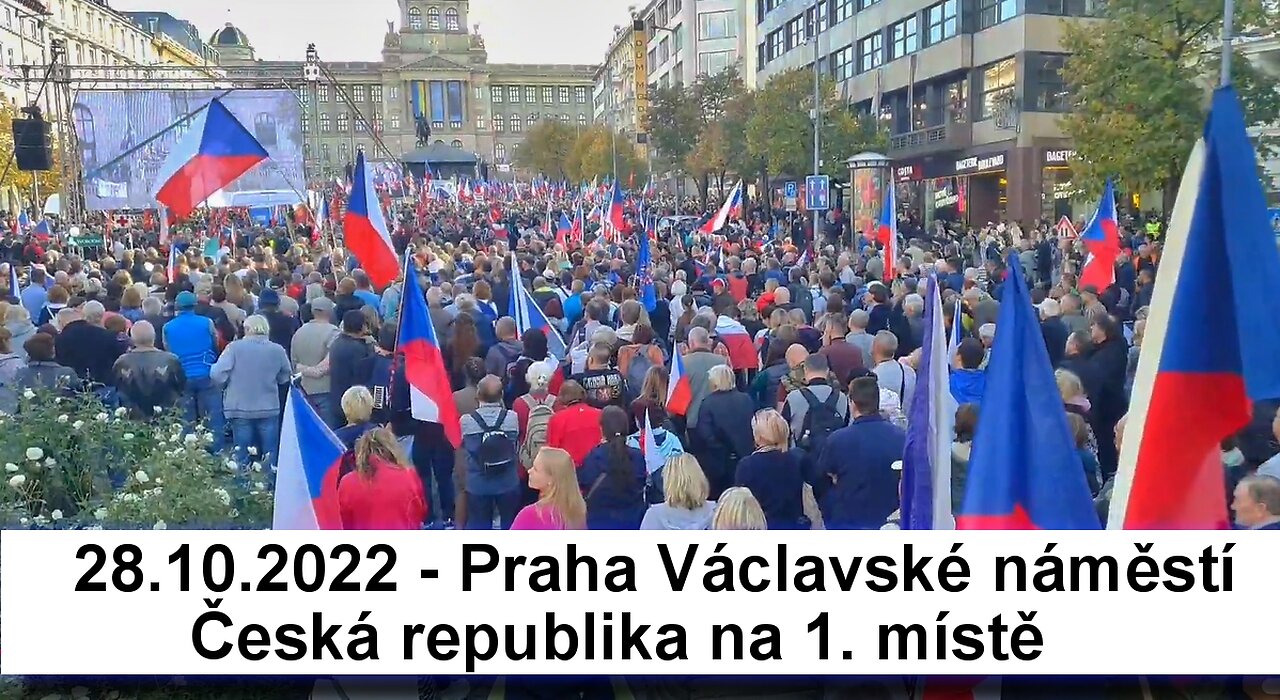 28.10.2022 - Praha Václavské náměstí - Česká republika na 1. místě