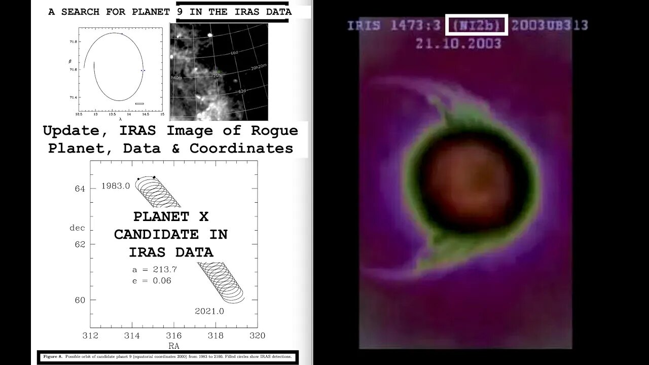 Update, IRAS Image of Rogue Planet & Coordinates at Edge of Solar System