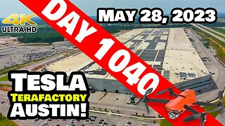 A SMOOTH SUNDAY AT GIGA TEXAS! - Tesla Gigafactory Austin 4K Day 1040 - 5/28/23 - Tesla Terafactory