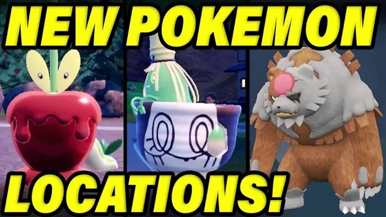 ALL NEW POKEMON LOCATIONS - How To Get Sinistcha, Poltchageist, Dipplin, and Blood Moon Ursaluna