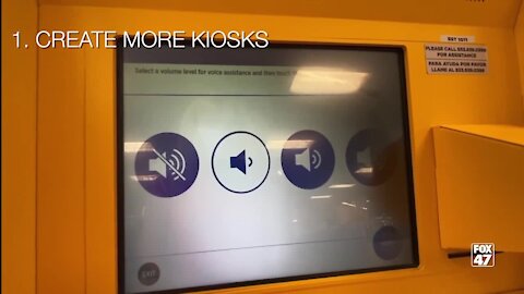 The first: Creating more self-service kiosks in grocery stores.