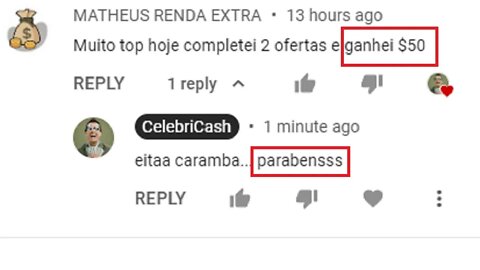 Ele ganhou 250 reais em menos de 30 minutos Ysense