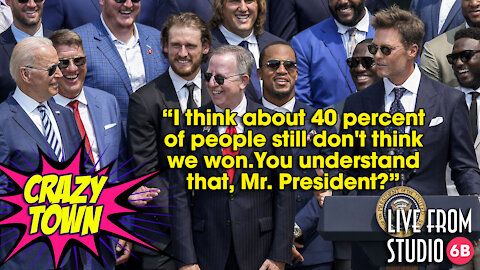 CRINGE: Tom Brady Has a Joke for Joe Biden (Crazy Town)