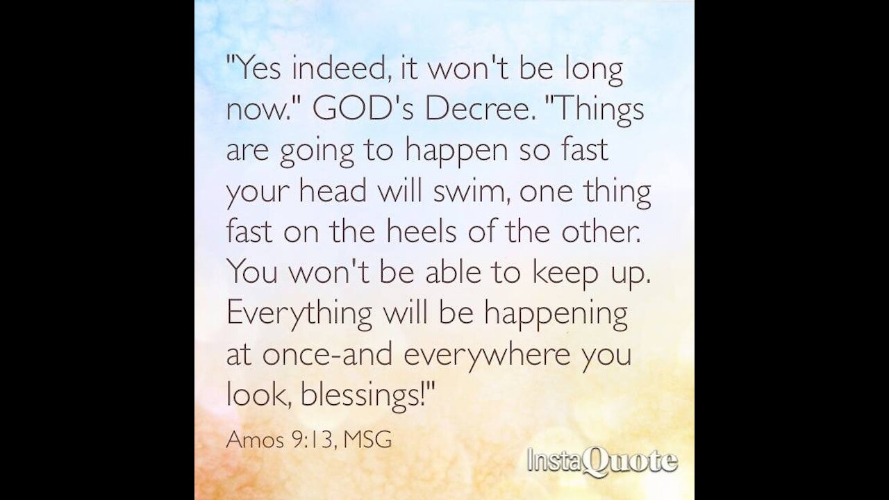 HOW GREAT IS OUR GOD...OUR FUTURE HOPE...LOVE FEAST 7-26-21