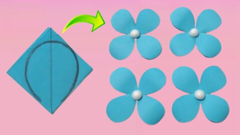 Easy Paper Flower Making Idea / How To Make Paper Flower / Flower Making Craft Ideas