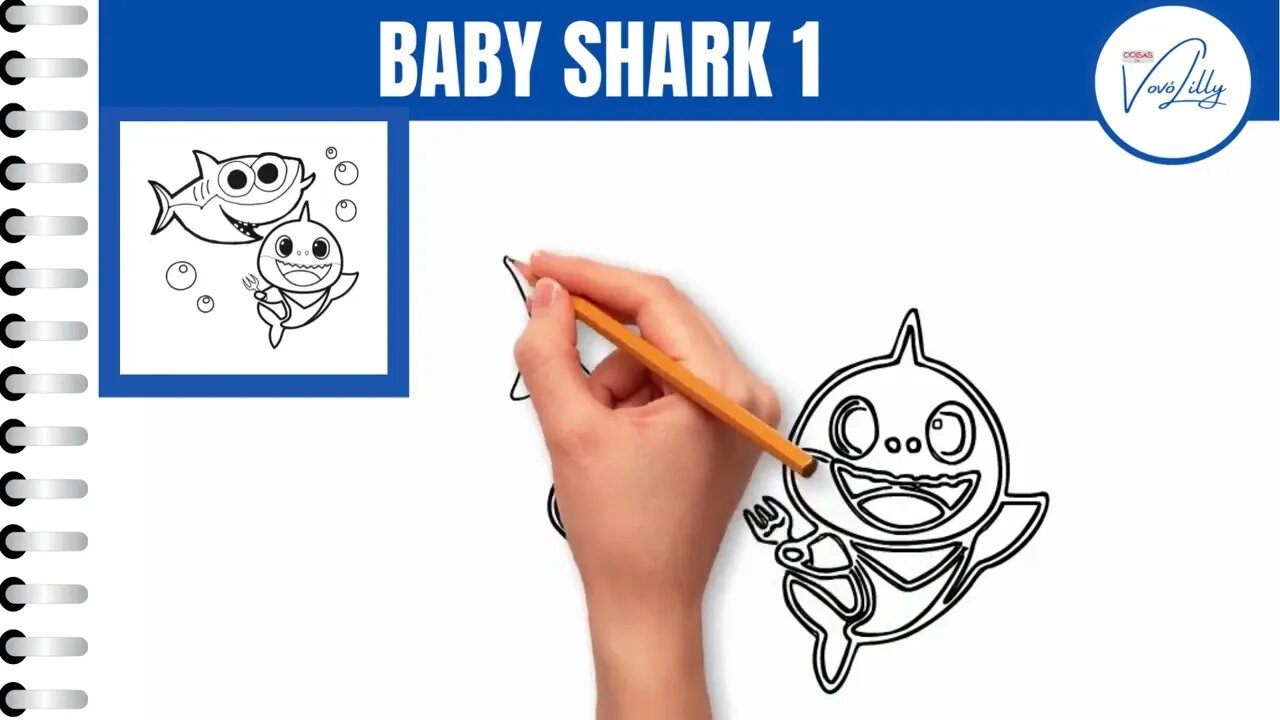 HOW TO DRAW | BABY SHARK 1 | VERY EASY