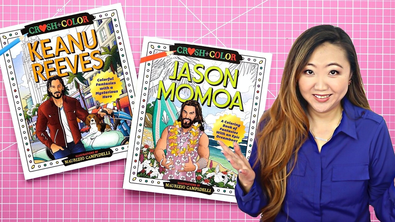 Coloring with Keanu Reeves + Jason Momoa ❤️‍🔥 Adult Coloring Books | Christmas Gift Idea?