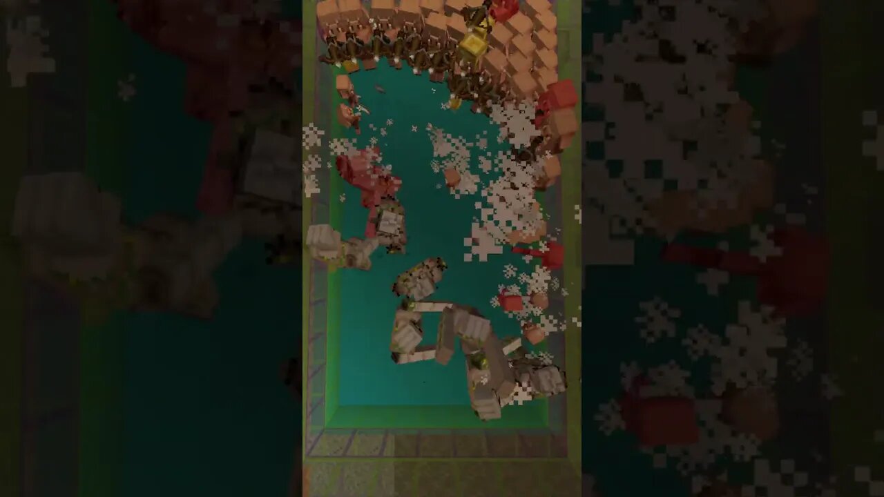 100 Piglins VS 10 Iron Golems