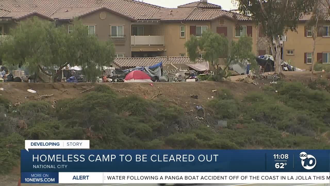 Homeless camp to be cleared out