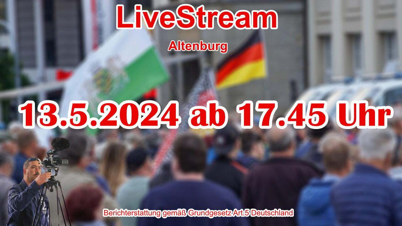 Live stream on May 13th, 2024 from Altenburg Reporting in accordance with Basic Law Art.5