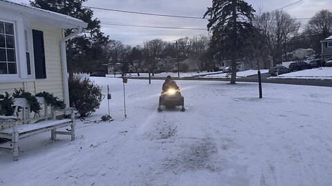 Raegan and Dad 2024 - Sled Day 2