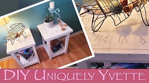 DIY: Farmhouse Clock Side Table | Woodworking | Home Decor