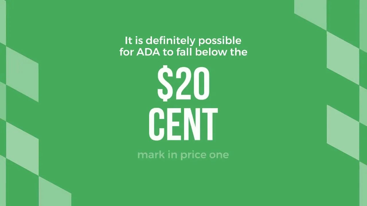 Will the Cardano crash hit a price of 10 cents?