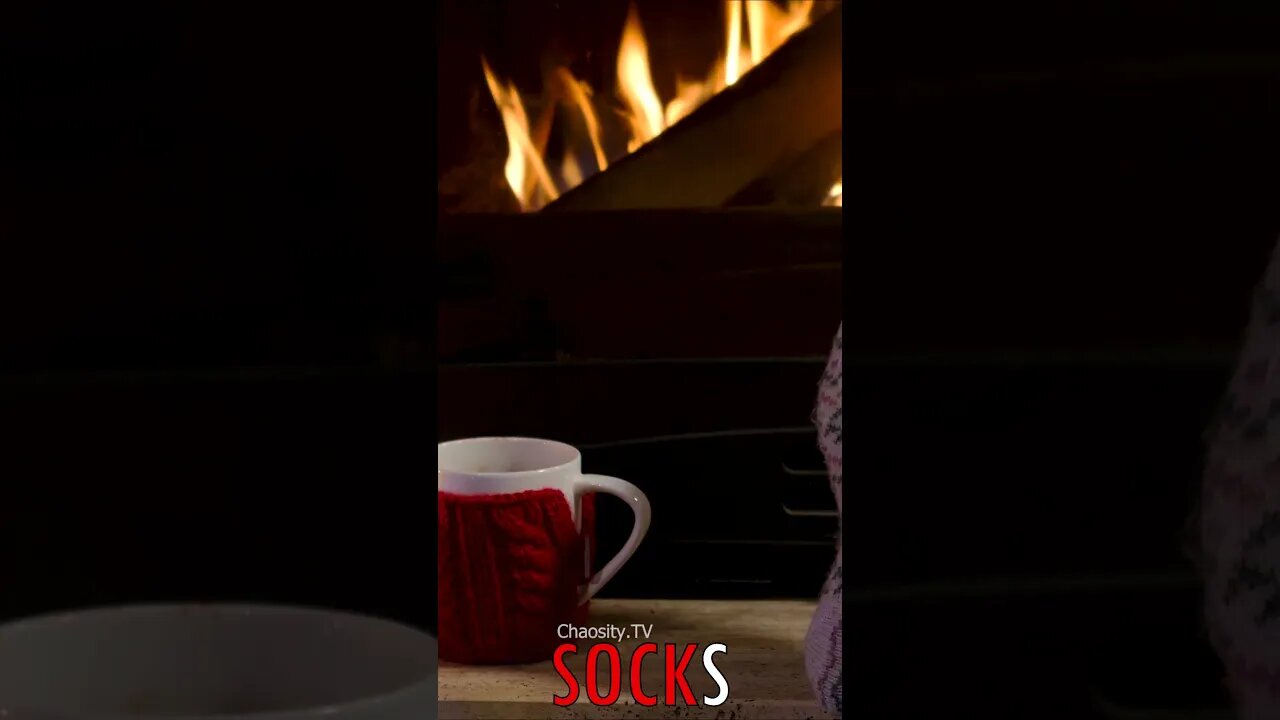 🧦 #SOCKS - Embracing Ease and Warmth as Legs and Feet Find Relaxation in Cozy Socks and Fire 🦵🏻