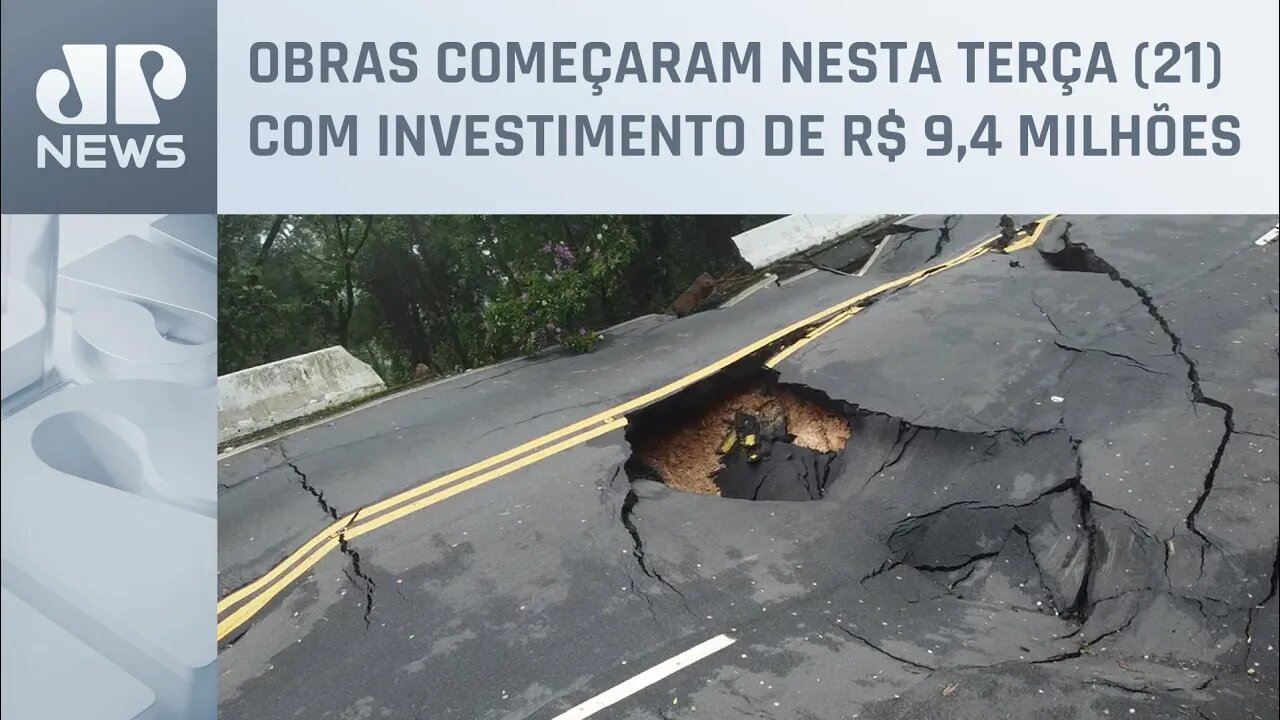 Após estragos da chuva, Mogi-Bertioga deve ficar dois meses interditada