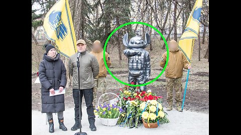 Ukraine erected "MONUMENT" to a fallen soldier of the AZOV-Nazi battalion