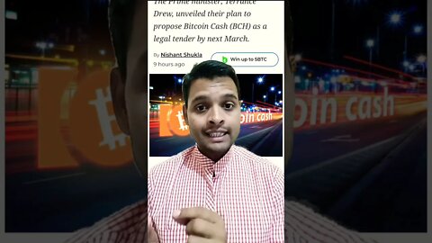 Bitcoin Cash (BCH) को legal tender घोषित करेगा ये देश 👍 #shorts