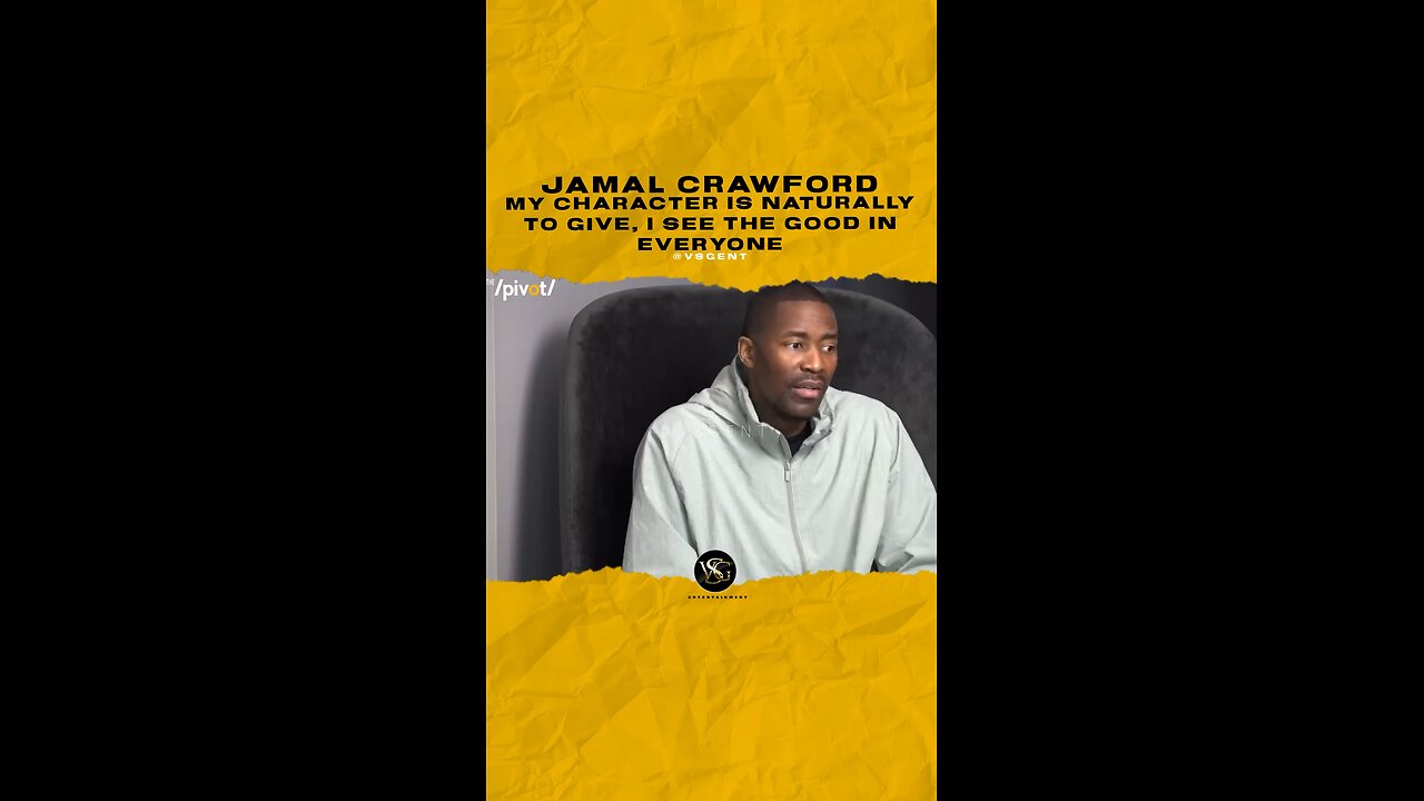 @jamalcrawford My character is naturally to give, I see the good in everyone